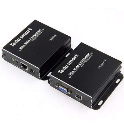 Удлинитель VGA + USB, KVM Extender (Усилитель VGA и USB сигнала до 300м.)