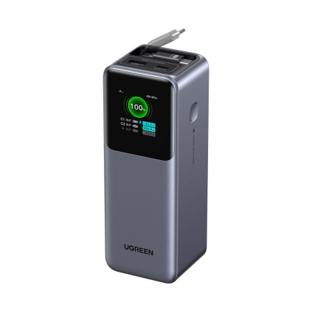 Мобильный аккумулятор Power Bank, 20000mAh, 165W, 2C1A, PB726 (55987B) UGREEN