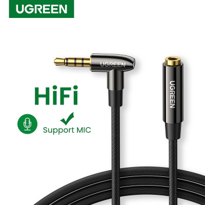 Кабель Audio(m) 3.5mm - Audio(f) 3.5mm, 5m. (удлинитель) AV188 (50212) MIC UGREEN
