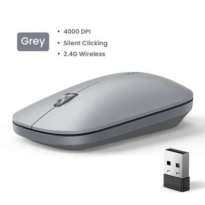 Мышь оптическая беcпроводная MU001 (90373), 2.4 GHz, Grey UGREEN, No AA Battery inside