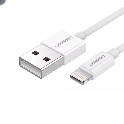 Кабель USB 2.0 - Lightning(m) 8-pin, 1.5m, WHITE, US155 (80315) UGREEN