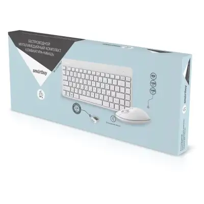 Комплект клавиатура + мышь Smartbuy SBC-220349AG-W