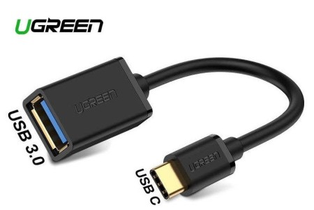 Кабель USB 3.1(m) Type C- USB(f) Type A 0.1m. OTG-кабель US154 (30701) UGREEN