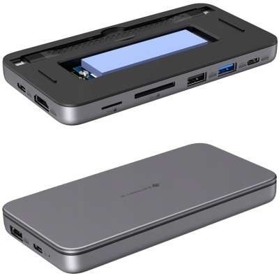 Док-станция USB-С на SDD m.2 SATA/NVMe, HDMI, USB-C, USB 3.1, 2xUSB 2.0 (MC15) Electronica 4U