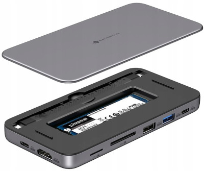 Док-станция USB-С на SDD m.2 SATA/NVMe, HDMI, USB-C, USB 3.1, 2xUSB 2.0 (MC15) Electronica 4U