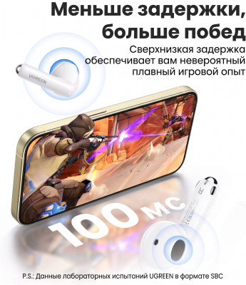 Гарнитура UGREEN HiTune H5 Earbuds WS201 (15612) Bluetooth