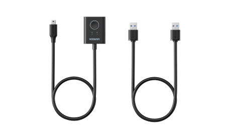 KVM Switch HDMI+USB 3.0, 2 входа, 1 выход, 4K@60Hz AK502 (75246) UGREEN