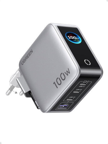 Зарядное устройство на 3C1A, 100W, QC4.0+/PD3.0, Nexode Pro, Smart Display, X772 (95942B) UGREEN