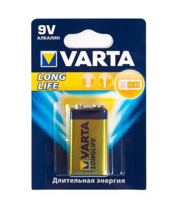 Батарейка VARTA, 6LR61-BP1 E-Block, Longlife, 9V