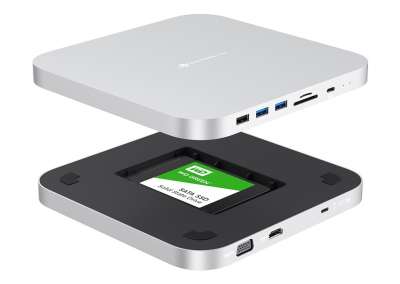 Док-станция USB-С на SDD 2.5'', HDMI, VGA, USB-C,2xUSB 3.0, USB 2.0 (MC25H) Electronica 4U
