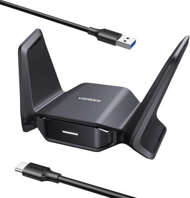 Wi-Fi7 BE6500 Беспроводной сетевой адаптер 2.4GHz/5GHz/6GHz CM995 (65813) UGREEN