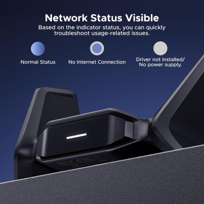 Wi-Fi7 BE6500 Беспроводной сетевой адаптер 2.4GHz/5GHz/6GHz CM995 (65813) UGREEN