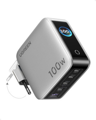 Зарядное устройство на 4C1A, 100W, QC4.0+/PD3.0, Nexode Pro, Smart Display, X773 (65620B) UGREEN