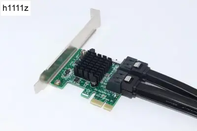 Контроллер PCI-E на 4 SATA III, 6G, Chia майнинг