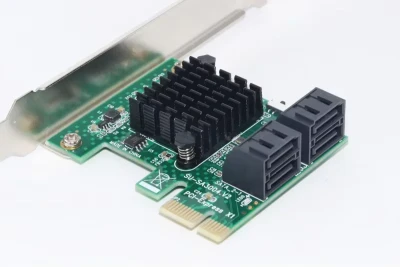 Контроллер PCI-E на 4 SATA III, 6G, Chia майнинг