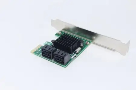 Контроллер PCI-E на 4 SATA III, 6G, Chia майнинг