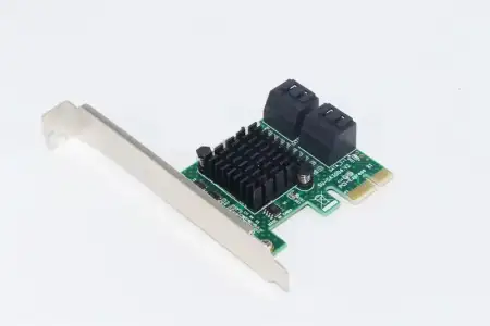 Контроллер PCI-E на 4 SATA III, 6G, Chia майнинг