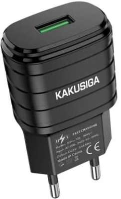 Адаптер Евровилка 220V на 1xUSB 2.4A/5V KAKU