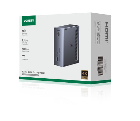 Док-станция USB-С 10-в-1, CM923 (55735) UGREEN