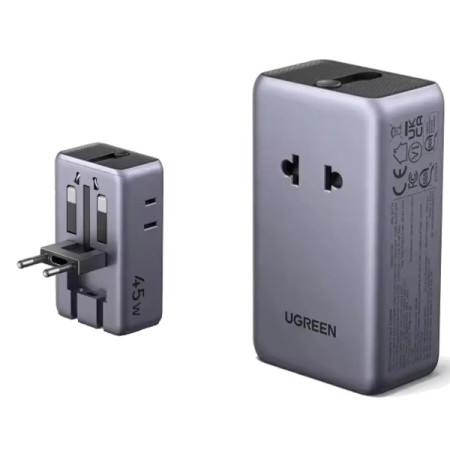 Зарядное устройство на 2C2A, 45W, QC4.0+/PD3.0, Universal Travel, S773 (85779) UGREEN
