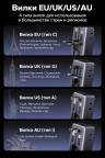 Зарядное устройство на 2C2A, 45W, QC4.0+/PD3.0, Universal Travel, S773 (85779) UGREEN