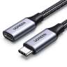 Кабель USB(m) C 3.1 Gen2- USB(f) C, 10Gbps, 5A, 100W, 0.5m. удлинитель US372 (80810) UGREEN