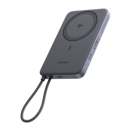 Мобильный аккумулятор Power Bank Mag-Safe, 10000mAh, MagFlow Air Qi2, 30W, PB570 UGREEN