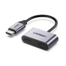 Конвертер USB-C на Audio USB-C + порт USB-C для зарядки CM232 (60165) UGREEN