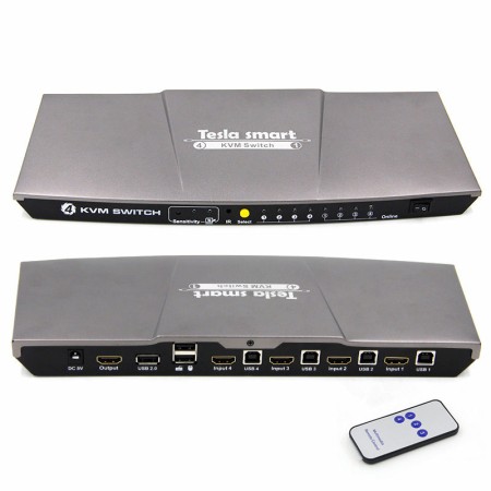 KVM Switch HDMI + USB 4 port (TeslaSmart) 