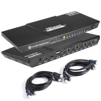 KVM Switch HDMI+USB 4 port (TeslaSmart)