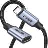 Кабель USB(m) C 3.1 Gen2- USB(f) C, 10Gbps, 5A, 100W, 1m. удлинитель US372 (30205) UGREEN