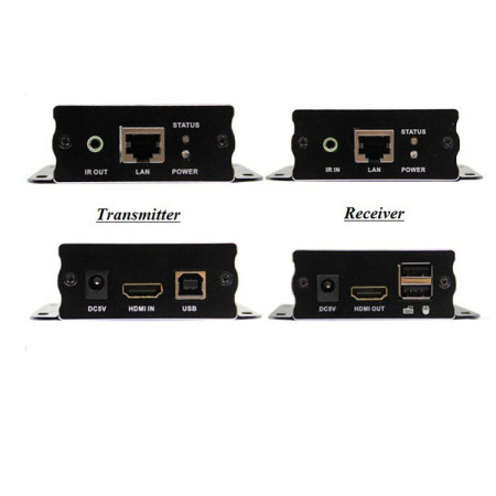Удлинитель HDMI + USB, KVM Extender (Усилитель HDMI и USB сигнала до 120м.)