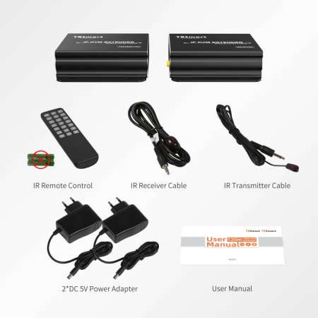 Удлинитель HDMI + USB + IR KVM Extender, 120m, UTP (HKE1211A11) TeslaSmart
