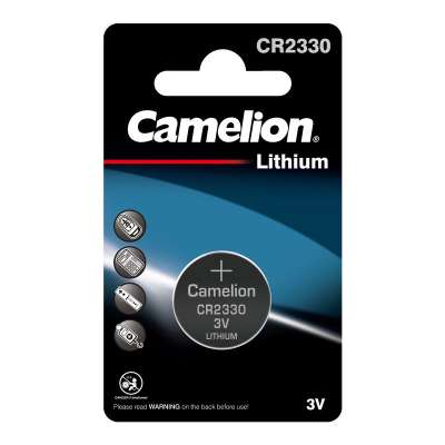 Батарейка CAMELION, CR2330-BP1 Lithium Battery, CR2330, 3V, 220 mAh, 1 шт.
