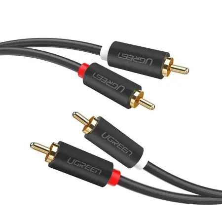 Кабель 2RCA(m) - 2RCA(m) тюльпаны 2m AV104 (10518) UGREEN