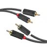 Кабель 2RCA(m) - 2RCA(m) тюльпаны 2m AV104 (10518) UGREEN