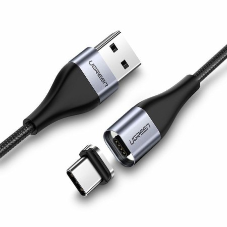 Магнитный кабель USB Type-C + micro USB 3A, 1m UGREEN