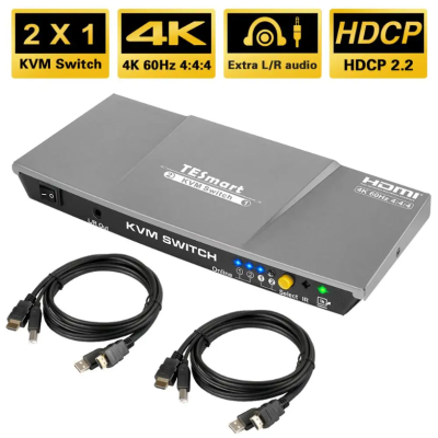 KVM Switch HDMI + USB 2 port (TeslaSmart)