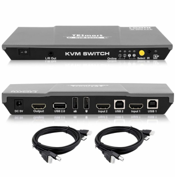 KVM Switch HDMI + USB 2 port (TeslaSmart)