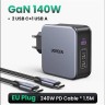 Зарядное устройство на 2xUSB-C+1 USB, 140W, QC4.0/PD3.1, Gan X CD289 (90549) UGREEN