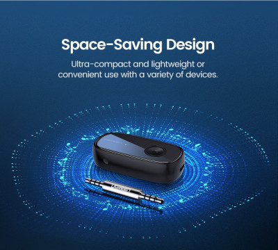 Bluetooth V5.0 Audio Receiver, 3.5mm + микрофон, CM279 (70304) UGREEN