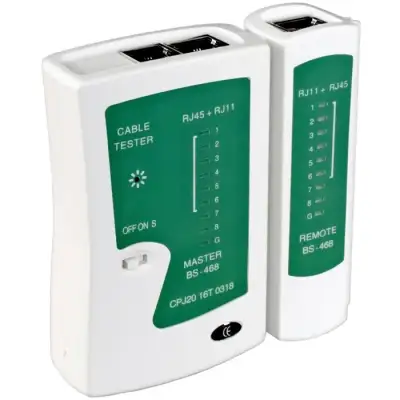 Кабельный тестер для RJ45, RJ11