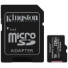 Карта памяти microSD с адаптером Kingston, SDCS2/256GB, MicroSDXC 256GB, Canvas Select Plus, Class