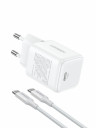 Зарядное устройство на 1C, 30W, QC4.0/PD3.0, Gan X + Кабель 1м