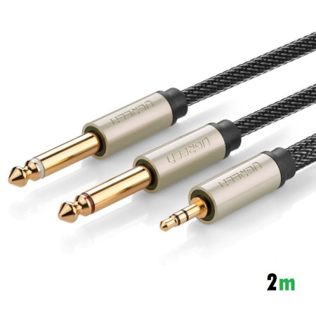 Кабель Audio(m) 3.5mm - 2*Audio(m) 6.3mm