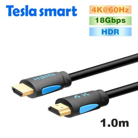 Кабель HDMI  1m, V2.0, 4K@60Hz TeslaSmart