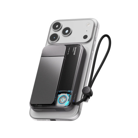 Мобильный аккумулятор Mag-Safe Qi2.2 25W, 10000mAh, 35W, CCC, черный, ICEMAG 3 (M3) SHARGE