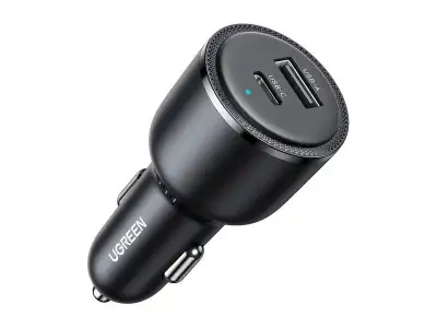 Автомобильное зарядное устройство QC3.0, PD, 63W, (USB-C+USB-A) CD239 (90645) UGREEN