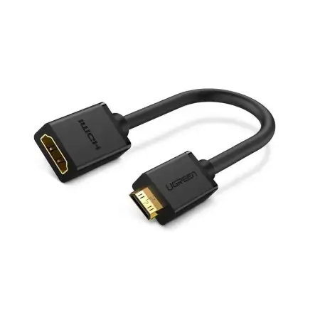 Кабель-переходник HDMI(f) - mini HDMI(m), V2.0, 4K@60Hz, 22см, (20137) UGREEN