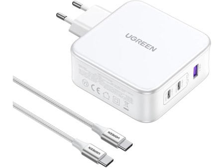 Зарядное устройство на 2xUSB-C+1 USB, 140W, QC3.0, Gan X CD289 (15339) UGREEN